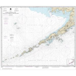 NOAA Chart - Alaska Peninsula and Aleutian Islands to Seguam Pass - 16011