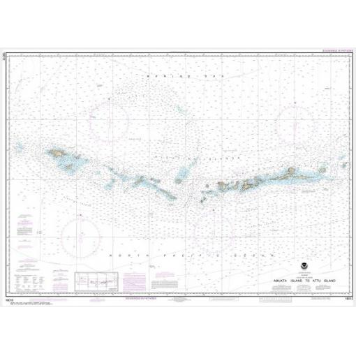 NOAA Chart - Aleutian Islands Amukta Island to Attu Island - 16012
