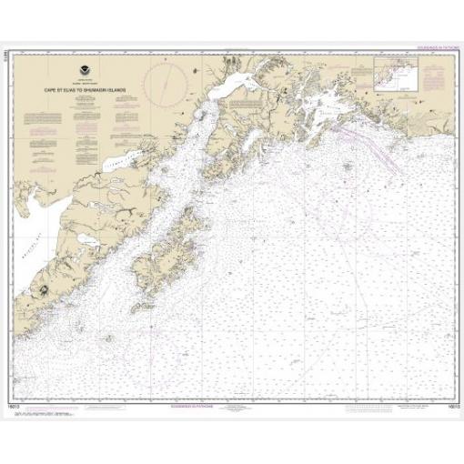 NOAA Chart - Cape St. Elias to Shumagin Islands; Semidi Islands - 16013