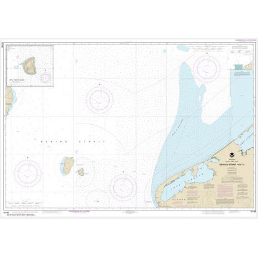NOAA Chart - Bering Strait North; Little Diomede Island - 16190