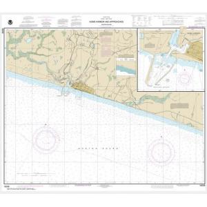 NOAA Chart - Nome Hbr. and approaches, Norton Sound; Nome Harbor - 16206