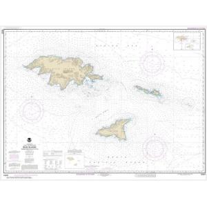 NOAA Chart - Ingenstrem Rocks to Attu Island - 16421