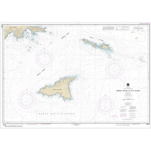 NOAA Chart - Shemya Island to Attu Island - 16423