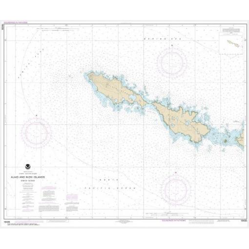 NOAA Chart - Semichi Islands Alaid and Nizki Islands - 16435