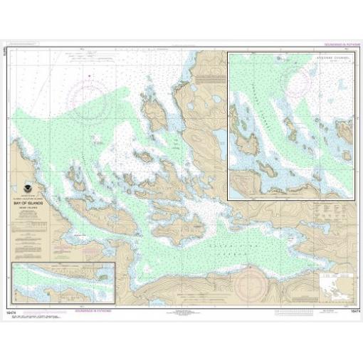 NOAA Chart - Bay of Islands; Aranne Channel; Hell Gate - 16474