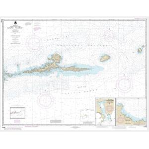 NOAA Chart - Amkta Island to Igitkin Island; Finch Cove Seguam Island; Sviechnikof Harbor, Amilia Island - 16480