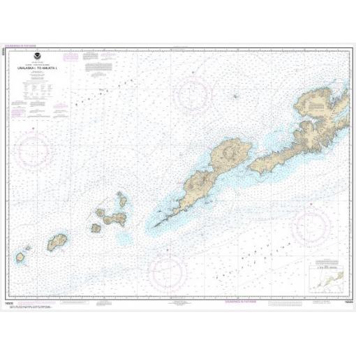 NOAA Chart - Unalaska l. to Amukta l. - 16500