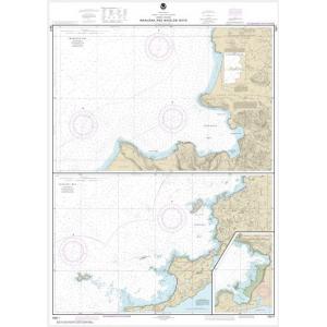 NOAA Chart - Inanudak Bay and Nikolski Bay, Umnak l.; River and Mueller Coves - 16511