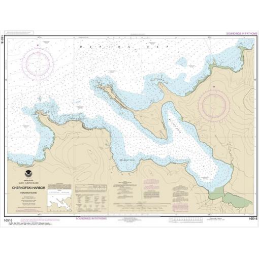 NOAA Chart - Chernofski Harbor - 16516