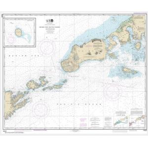 NOAA Chart - Unimak and Akutan Passes and approaches; Amak Island - 16520