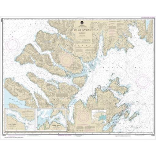 NOAA Chart - Marmot Bay and Kupreanof Strait; Whale Passage; Ouzinkie Harbor - 16594