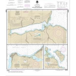 NOAA Chart - Bays and Anchorages, Kodiak Island Karluk Anchorage; Larsen Bay; Uyak Anchorage - 16599