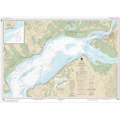 NOAA Chart - Cook Inlet-East Foreland to Anchorage; North Foreland - 16663