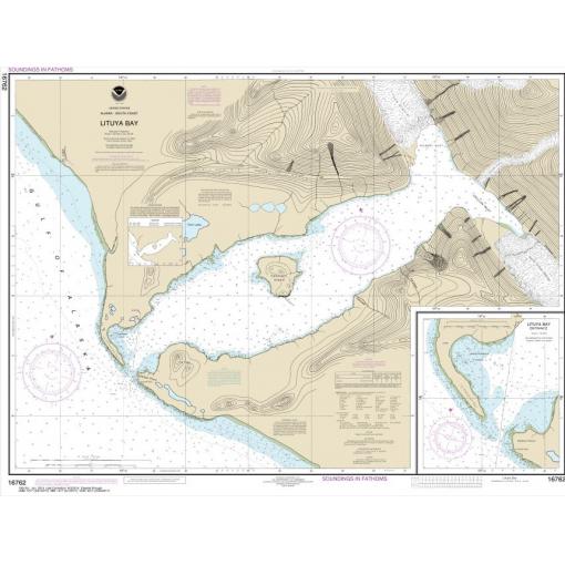 NOAA Chart - Lituya Bay; Lituya Bay Entrance - 16762