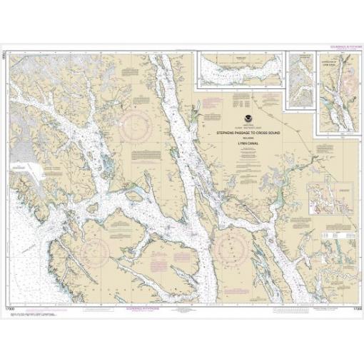 NOAA Chart - Stephens Passage to Cross Sound, including Lynn Canal - 17300