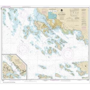 NOAA Chart - Sitka Harbor and approaches; Sitka Harbor - 17327