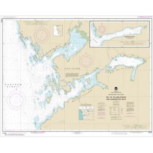 NOAA Chart - Bay of Pillars and Rowan Bay, Chatham Strait; Washington Bay, Chatham Strait - 17370