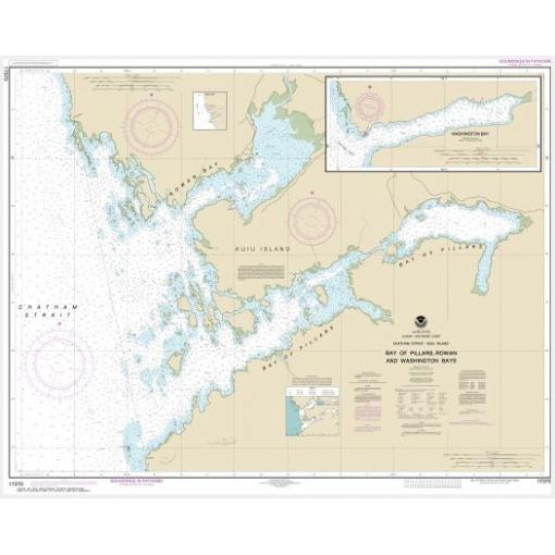 NOAA Chart - Bay of Pillars and Rowan Bay, Chatham Strait; Washington Bay, Chatham Strait - 17370