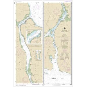 NOAA Chart - Wrangell Narrows; Petersburg Harbor - 17375