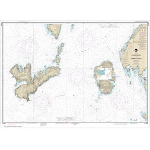 NOAA Chart - Southern Entrances to Sumner Strait - 17402
