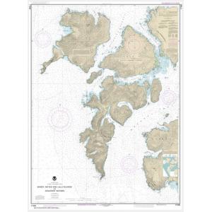 NOAA Chart - Baker, Noyes, and LuluIslands and adjacent waters - 17406