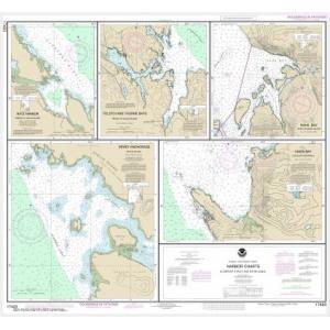 NOAA Chart - Harbor Charts-Clarence Strait and Behm Canal Dewey Anchorage, Etolin Island; Ratz Harbor, Prince of Wales Island; Naha Bay, Revillagigedo Island; Tolstoi and Thorne Bays, Prince of Wales ls.; Union Bay, Cleveland Peninsula - 17423