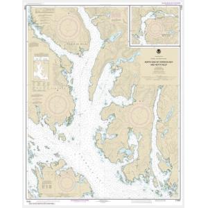 NOAA Chart - N. end of Cordova Bay and Hetta Inlet - 17431