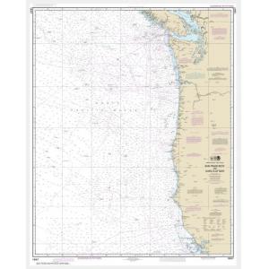 NOAA Chart - San Francisco to Cape Flattery - 18007