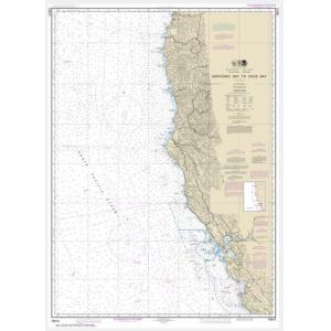 NOAA Chart - Monterey Bay to Coos Bay - 18010