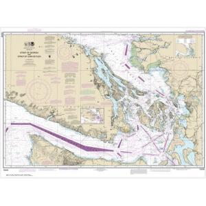 NOAA Chart - Strait of Georgia and Strait of Juan de Fuca - 18400
