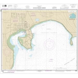 NOAA Chart - Oak and Crescent Harbors - 18428