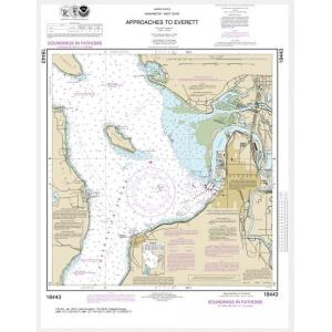 NOAA Chart - Approaches to Everett - 18443