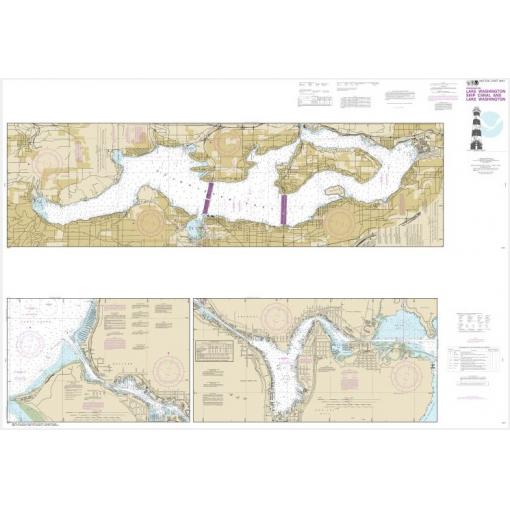 NOAA Chart - Lake Washington Ship Canal and Lake Washington - 18447