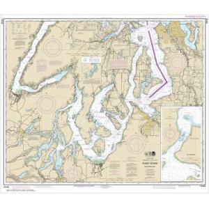 NOAA Chart - Puget Sound-southern part - 18448