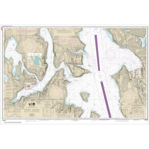 NOAA Chart - Puget Sound-Seattle to Bremerton - 18449
