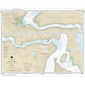 NOAA Chart - Puget Sound-Hammersley Inlet to Shelton - 18457