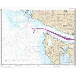 NOAA Chart - Approaches to Strait of Juan de Fuca Destruction lsland to Amphitrite Point - 18480