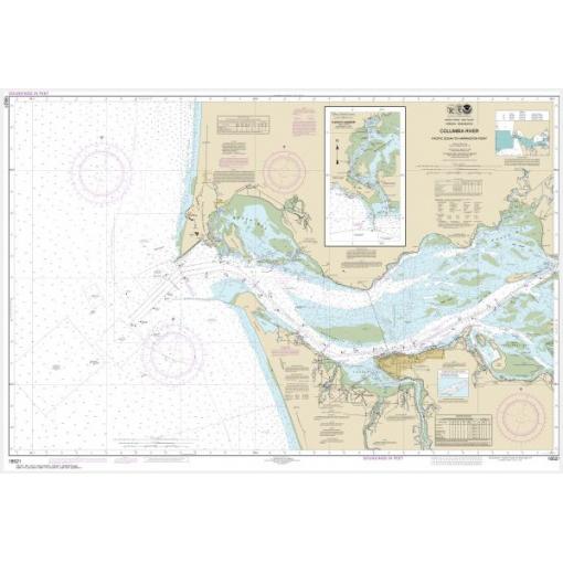 NOAA Chart - Columbia River Pacific Ocean to Harrington Point; Ilwaco Harbor - 18521