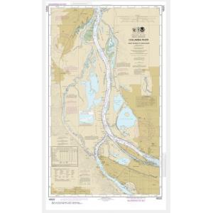 NOAA Chart - Columbia River Saint Helens to Vancouver - 18525