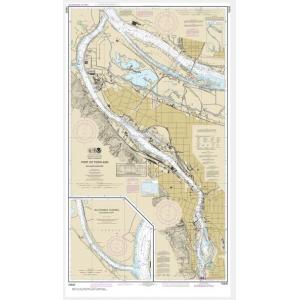 NOAA Chart - Port of Portland, Including Vancouver; Multnomah Channel-southern part - 18526