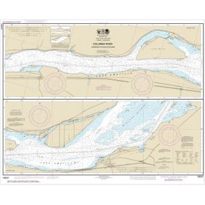 NOAA Chart - Columbia River Alderdale to Blalock Islands - 18537