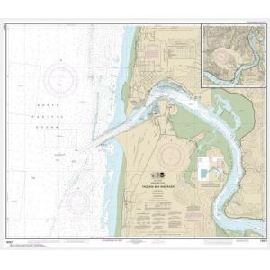 NOAA Chart - Yaquina Bay and River; Continuation of Yaquina River - 18581