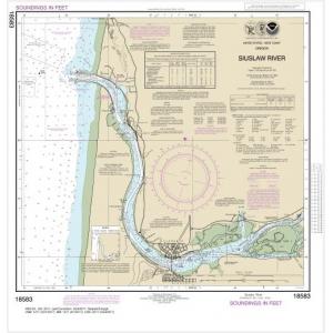 NOAA Chart - Siuslaw River - 18583