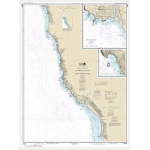 NOAA Chart - Pyramid Point to Cape Sebastian; Chetco Cove; Hunters Cove - 18602