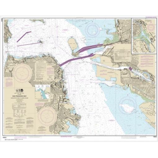 NOAA Chart - San Francisco Bay Candlestick Point to Angel Island - 18650