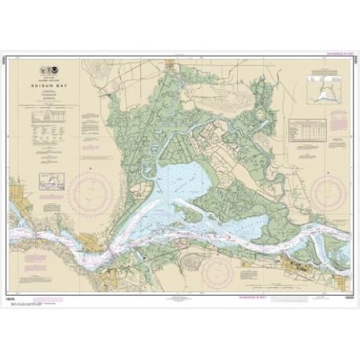 NOAA Chart - Suisun Bay - 18656