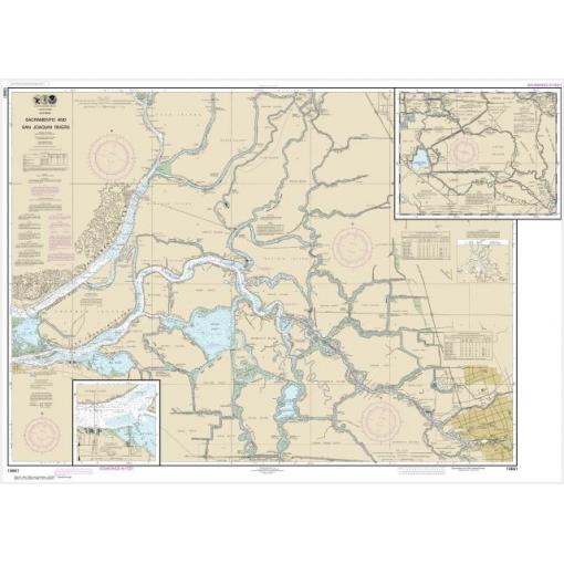 NOAA Chart - Sacramento and San Joaquin Rivers Old River, Middle River and San Joaquin River extension; Sherman Island - 18661