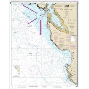 NOAA Chart - Point Sur to San Francisco - 18680
