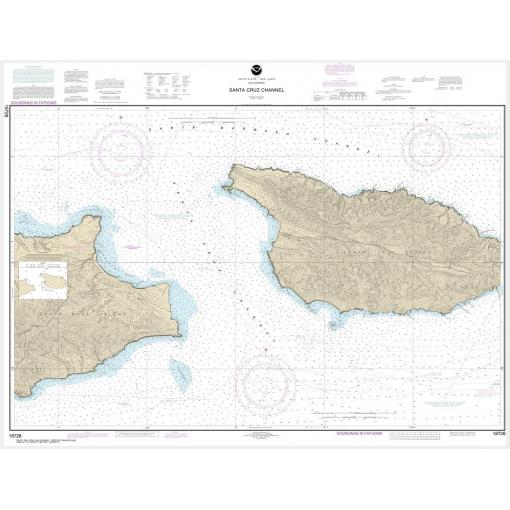NOAA Chart - Santa Cruz Channel - 18728