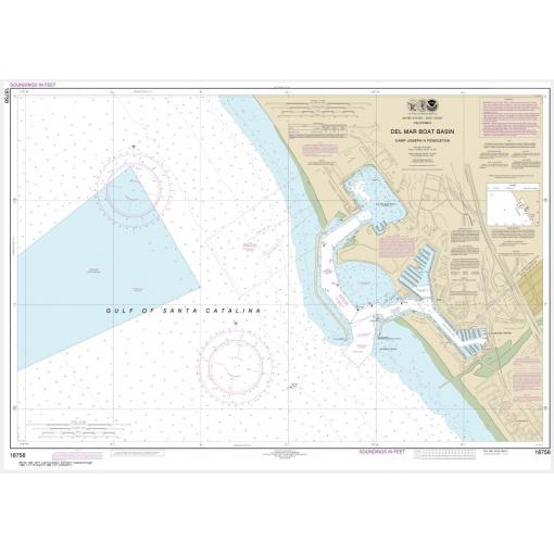 NOAA Chart - Del Mar Boat Basin - 18758